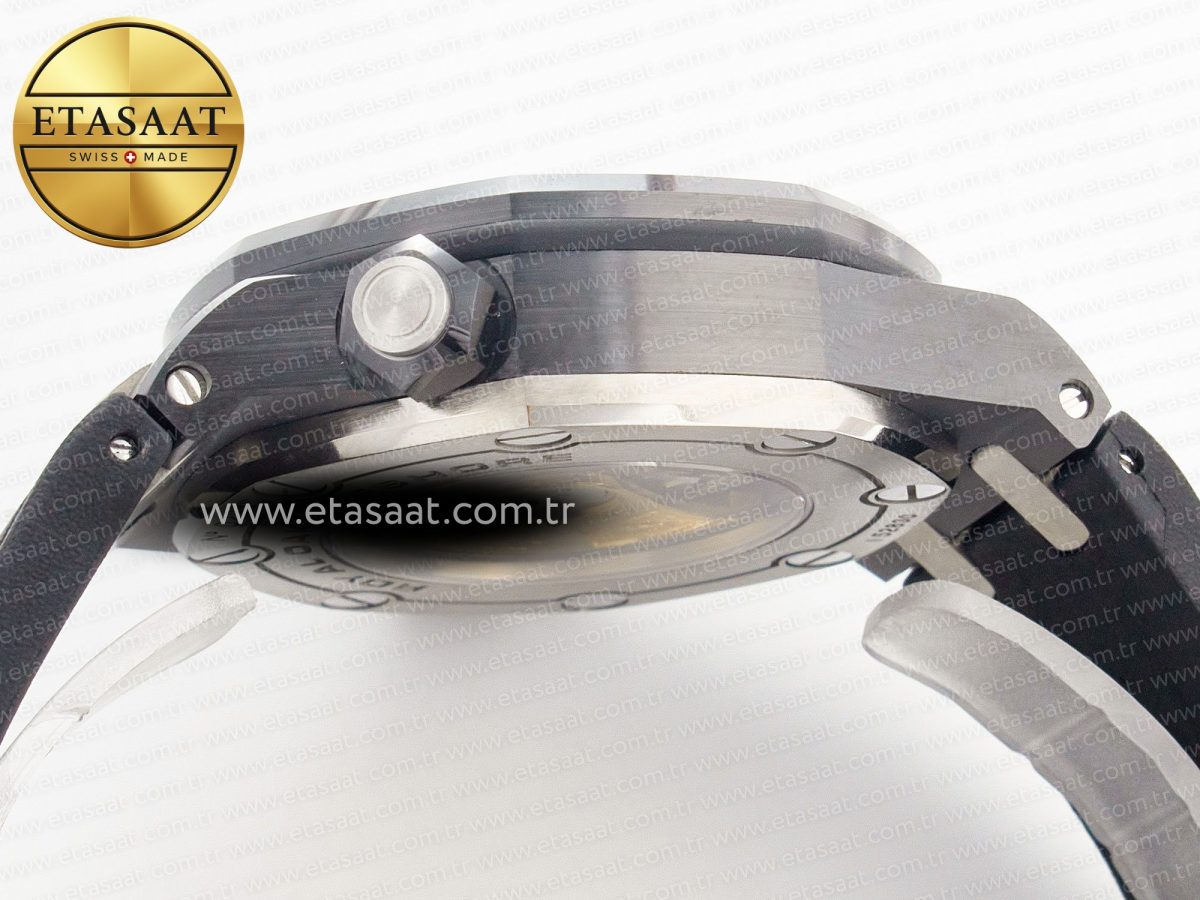 Audemars Piguet Royal Oak Offshore Diver 15707 Black Ceramic ZF 1:1 Best Edition SA3120 Super Clone - Görsel 15