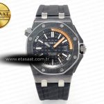 Audemars Piguet Royal Oak Offshore Diver 15707 Siyah SA3120 Eta Saat - Görsel 3 - 1:1 Süper Klon Saat