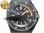Audemars Piguet Royal Oak Offshore Diver 15707 Black Ceramic ZF 1:1 Best Edition SA3120 Super Clone - Görsel 4