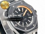 Audemars Piguet Royal Oak Offshore Diver 15707 Black Ceramic ZF 1:1 Best Edition SA3120 Super Clone - Görsel 5