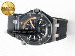 Audemars Piguet Royal Oak Offshore Diver 15707 Black Ceramic ZF 1:1 Best Edition SA3120 Super Clone - Görsel 9