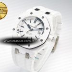 Audemars Piguet Royal Oak Offshore Diver 15707 White Ceramic ZF 1:1 Best Edition SA3120 Super Clone