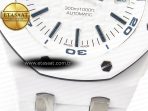 Audemars Piguet Royal Oak Offshore Diver 15707 White Ceramic ZF 1:1 Best Edition SA3120 Super Clone - Görsel 13
