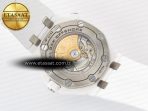 Audemars Piguet Royal Oak Offshore Diver 15707 White Ceramic ZF 1:1 Best Edition SA3120 Super Clone - Görsel 17