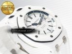 Audemars Piguet Royal Oak Offshore Diver 15707 White Ceramic ZF 1:1 Best Edition SA3120 Super Clone - Görsel 7