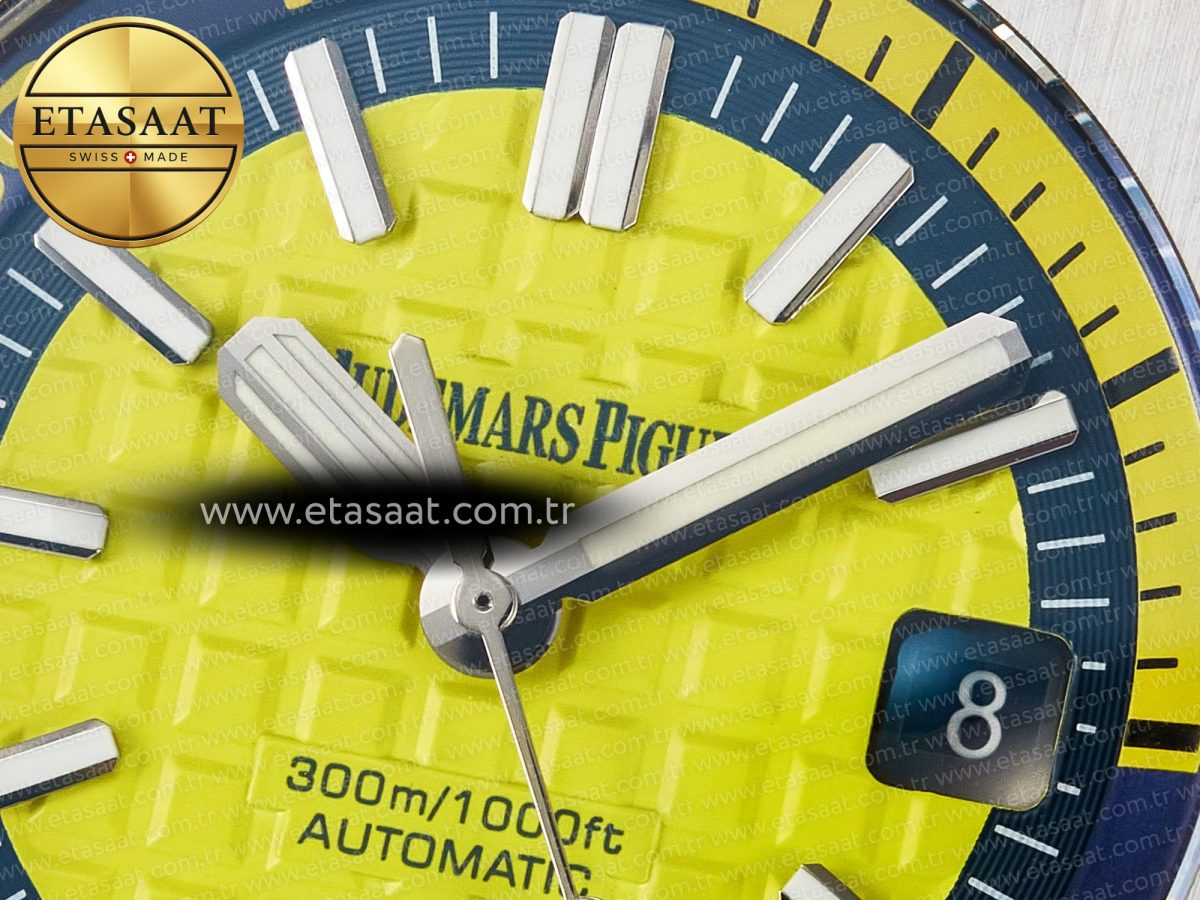 Audemars Piguet Royal Oak Offshore Diver Forged Carbon IPF Best Edition on Rubber Strap MIYOTA 9019 - Görsel 10