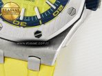 Audemars Piguet Royal Oak Offshore Diver Forged Carbon IPF Best Edition on Rubber Strap MIYOTA 9019 - Görsel 13