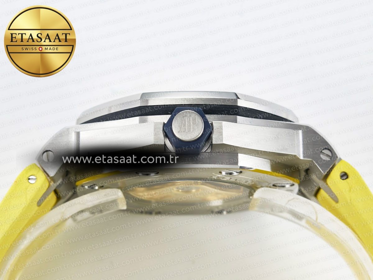 Audemars Piguet Royal Oak Offshore Diver Forged Carbon IPF Best Edition on Rubber Strap MIYOTA 9019 - Görsel 14