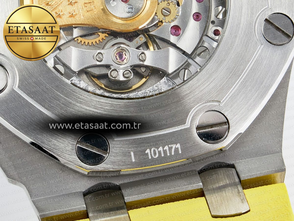 Audemars Piguet Royal Oak Offshore Diver Forged Carbon IPF Best Edition on Rubber Strap MIYOTA 9019 - Görsel 22