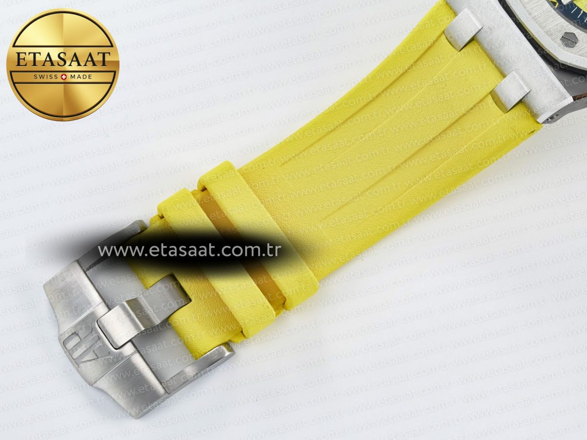 Audemars Piguet Royal Oak Offshore Diver Forged Carbon IPF Best Edition on Rubber Strap MIYOTA 9019 - Görsel 24