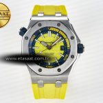 Audemars Piguet Royal Oak Offshore Diver Dövme Karbon 9019 Eta Saat - Görsel 3 - 1:1 Süper Klon Saat