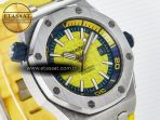 Audemars Piguet Royal Oak Offshore Diver Forged Carbon IPF Best Edition on Rubber Strap MIYOTA 9019 - Görsel 5
