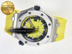 Audemars Piguet Royal Oak Offshore Diver Forged Carbon IPF Best Edition on Rubber Strap MIYOTA 9019 - Görsel 9