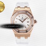 Audemars Piguet Royal Oak Offshore Kadın 33mm RG Quartz Eta Saat - Görsel 3 - 1:1 Süper Klon Saat