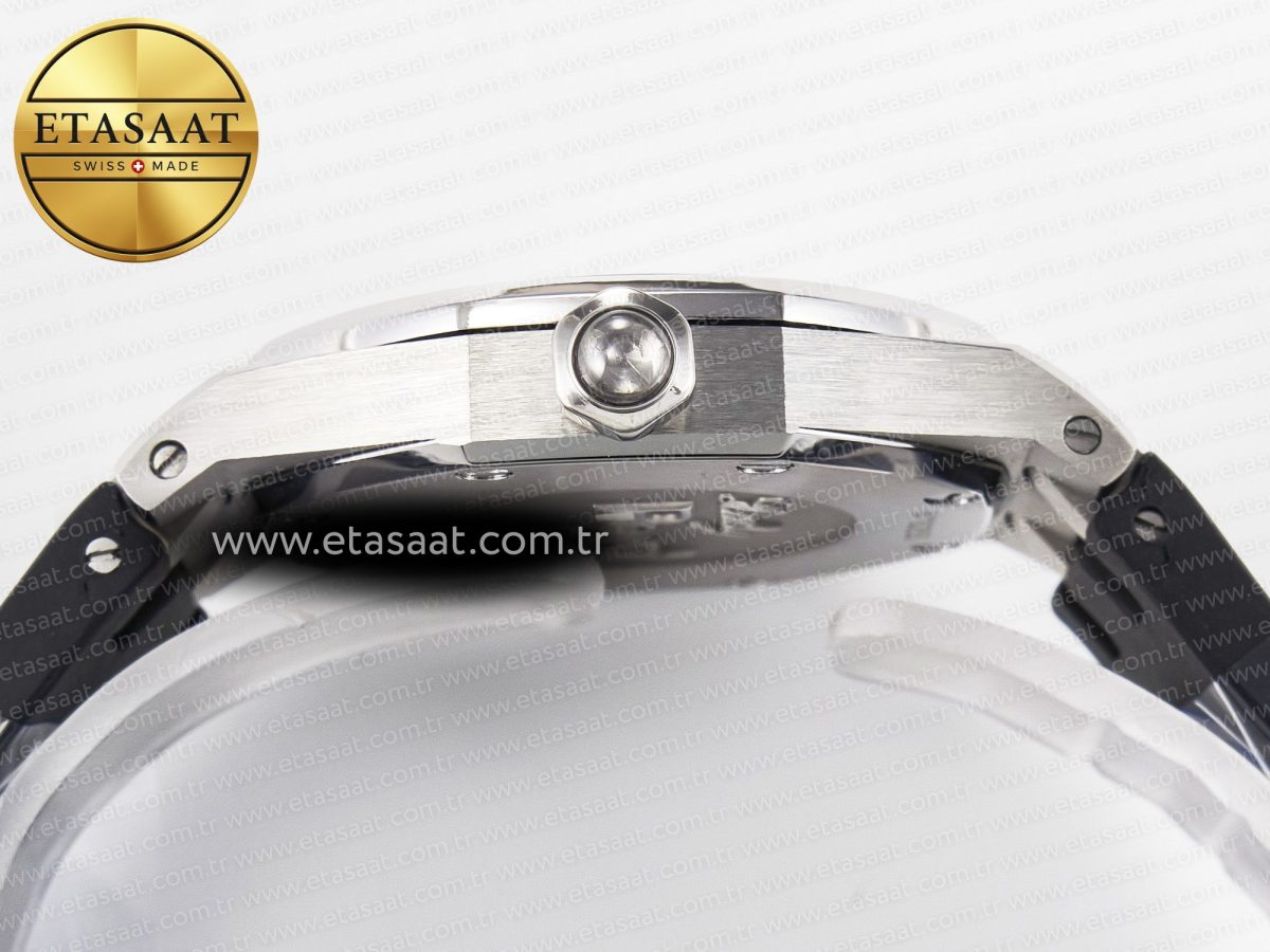 Audemars Piguet Royal Oak Offshore Ladies 33mm SS DRF Best Edition Black Dial Diamonds Bezel on Black Rubber Strap ETA Quartz - Görsel 14
