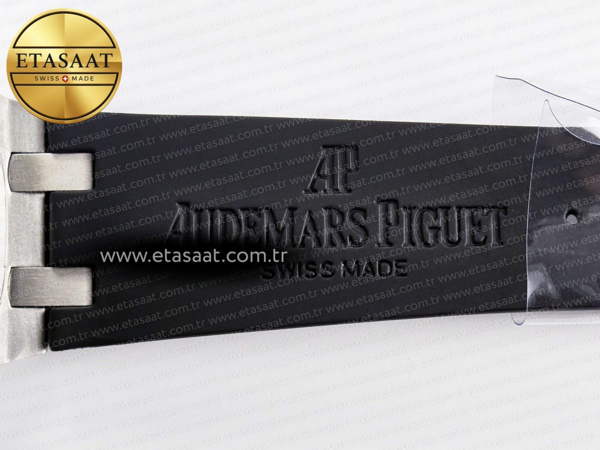 Audemars Piguet Royal Oak Offshore Ladies 33mm SS DRF Best Edition Black Dial Diamonds Bezel on Black Rubber Strap ETA Quartz - Görsel 22