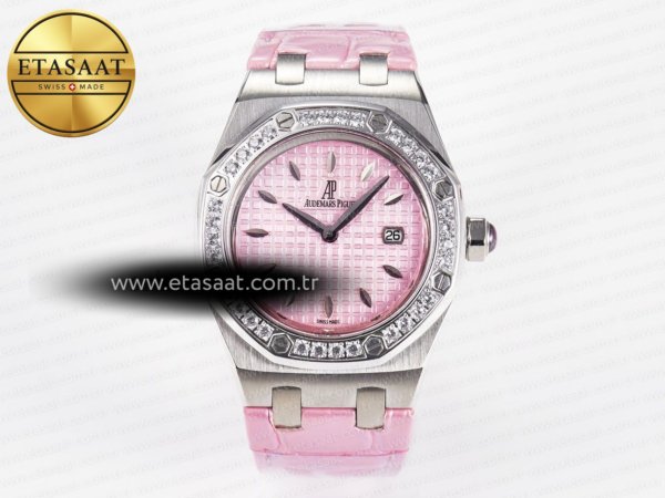 Audemars Piguet Royal Oak Offshore Kadın 33mm SS Drf Eta Saat - 1:1 Süper Klon Replika Saat