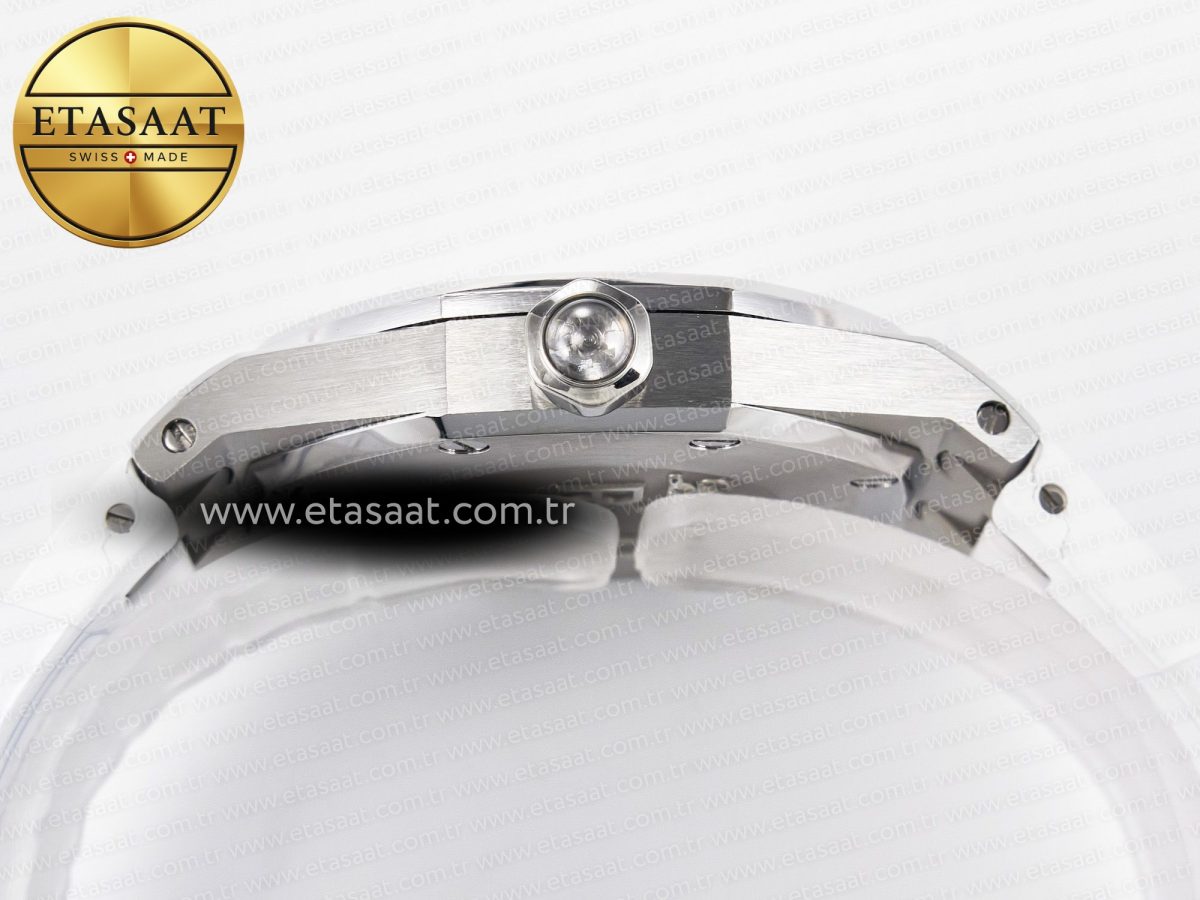 Audemars Piguet Royal Oak Offshore Ladies 33mm SS DRF Best Edition White Dial Diamonds Bezel on White Rubber Strap ETA Quartz - Görsel 14