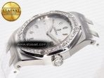 Audemars Piguet Royal Oak Offshore Ladies 33mm SS DRF Best Edition White Dial Diamonds Bezel on White Rubber Strap ETA Quartz - Görsel 6