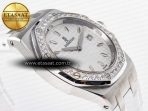 Audemars Piguet Royal Oak Offshore Ladies 33mm SS DRF Best Edition White Dial Diamonds Bezel on White Rubber Strap ETA Quartz - Görsel 7