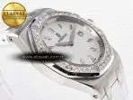 Audemars Piguet Royal Oak Offshore Ladies 33mm SS DRF Best Edition White Dial Diamonds Bezel on White Rubber Strap ETA Quartz - Görsel 7