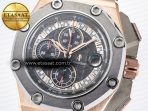 Audemars Piguet Royal Oak Offshore Schumacher Best Edition Gray/Black Dial on Gray Rubber Strap A3126 - Görsel 10