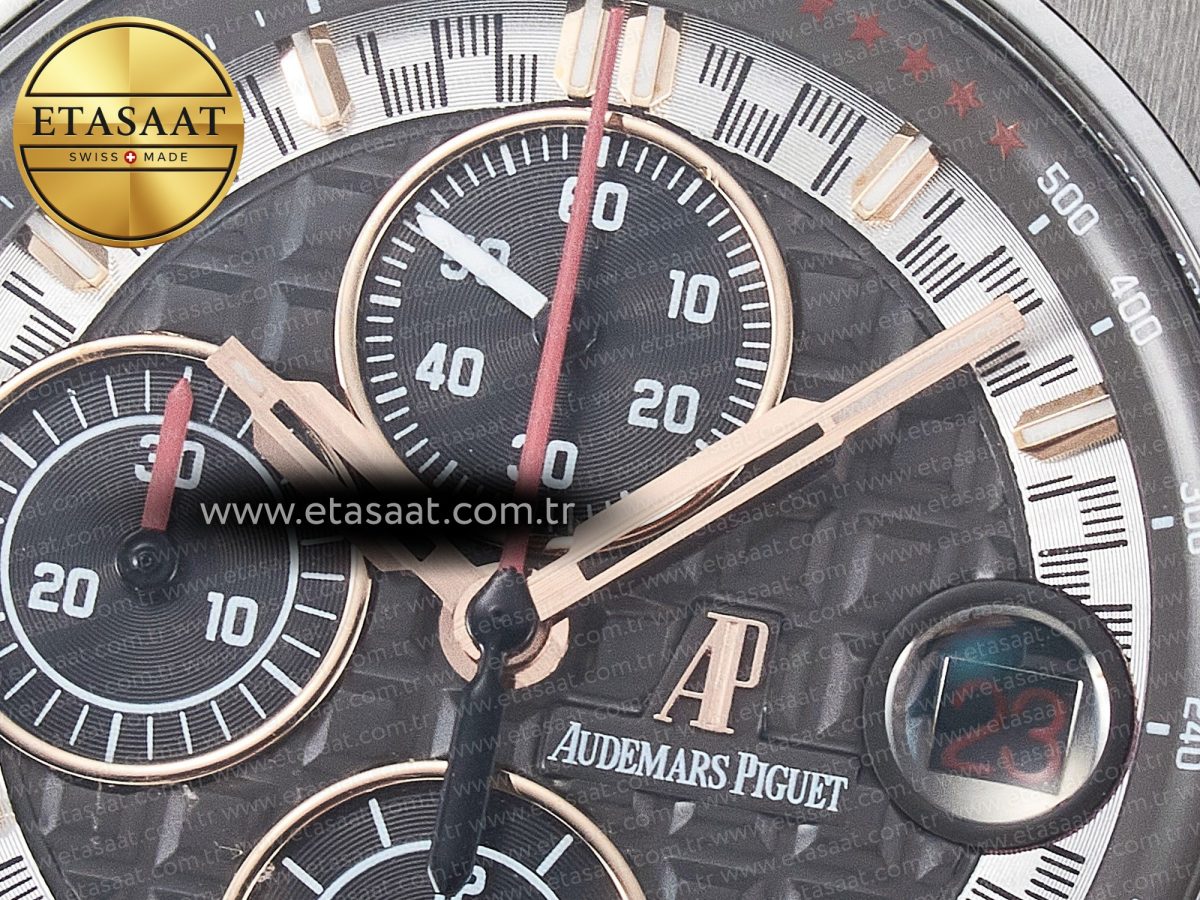 Audemars Piguet Royal Oak Offshore Schumacher Best Edition Gray/Black Dial on Gray Rubber Strap A3126 - Görsel 12