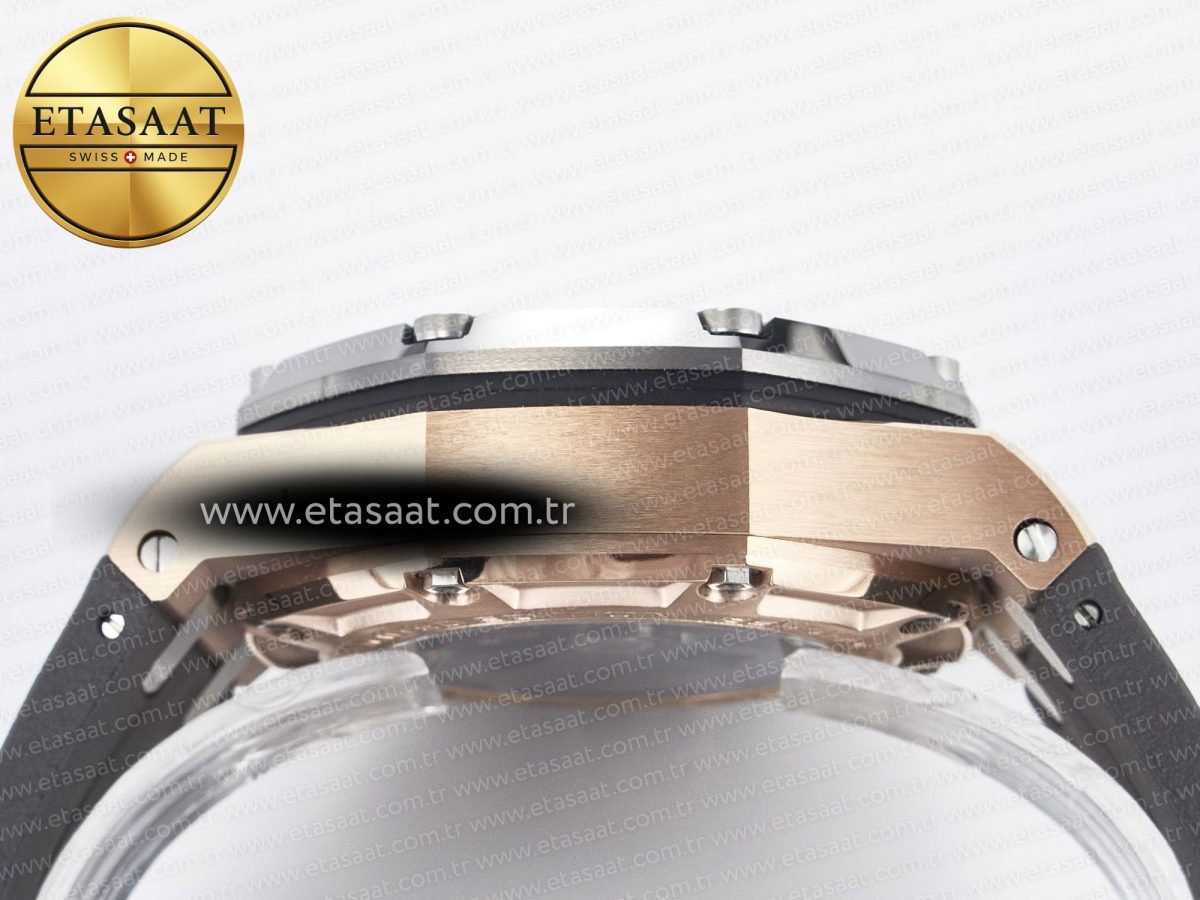 Audemars Piguet Royal Oak Offshore Schumacher Best Edition Gray/Black Dial on Gray Rubber Strap A3126 - Görsel 16