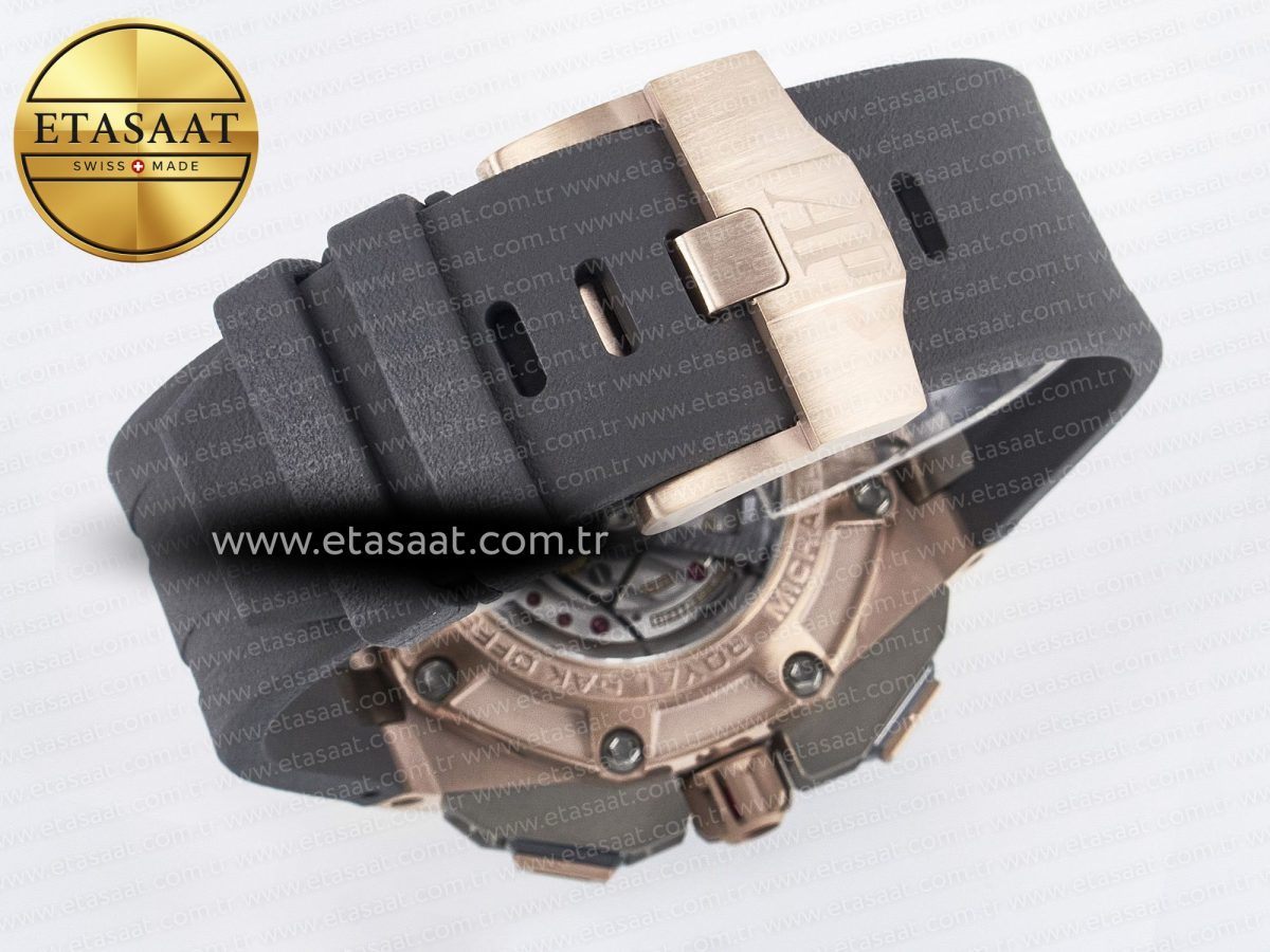 Audemars Piguet Royal Oak Offshore Schumacher Best Edition Gray/Black Dial on Gray Rubber Strap A3126 - Görsel 18