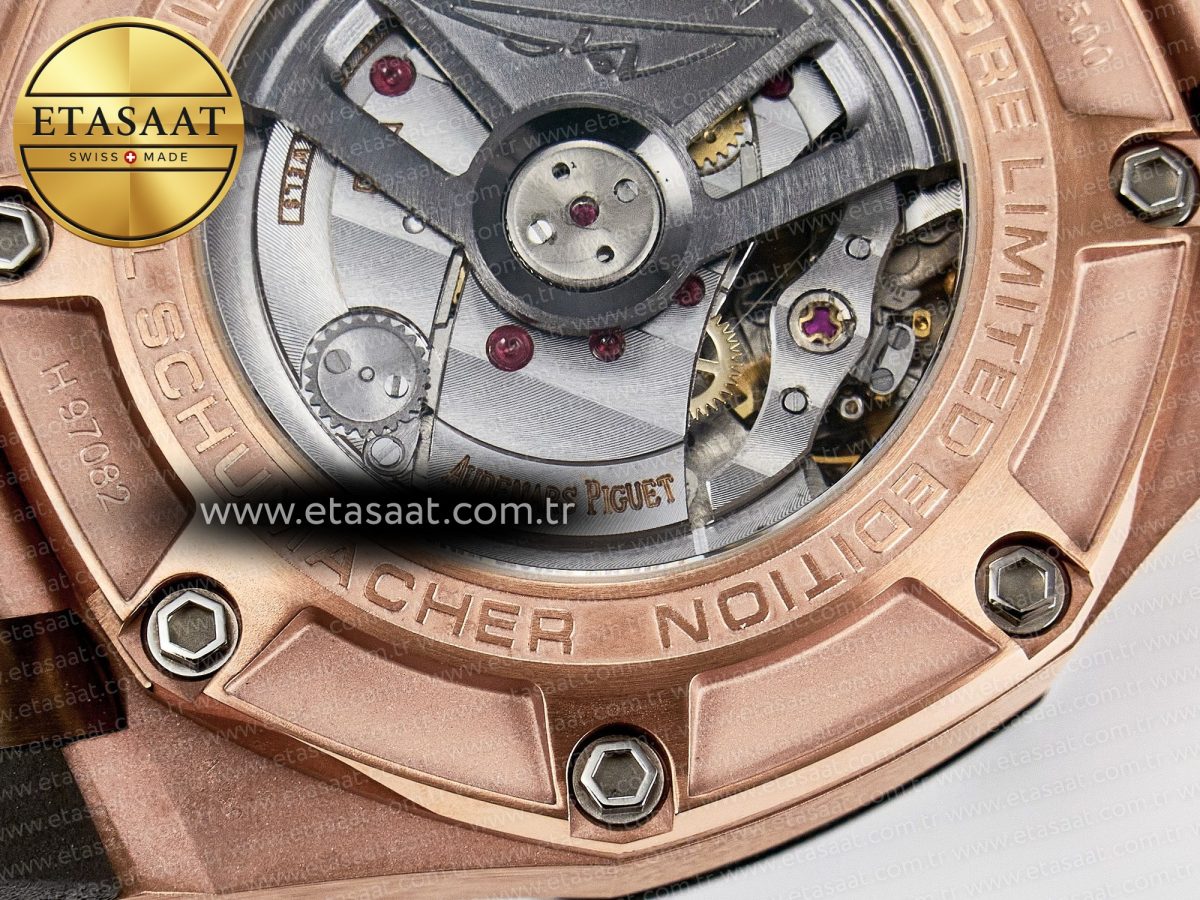 Audemars Piguet Royal Oak Offshore Schumacher Best Edition Gray/Black Dial on Gray Rubber Strap A3126 - Görsel 23