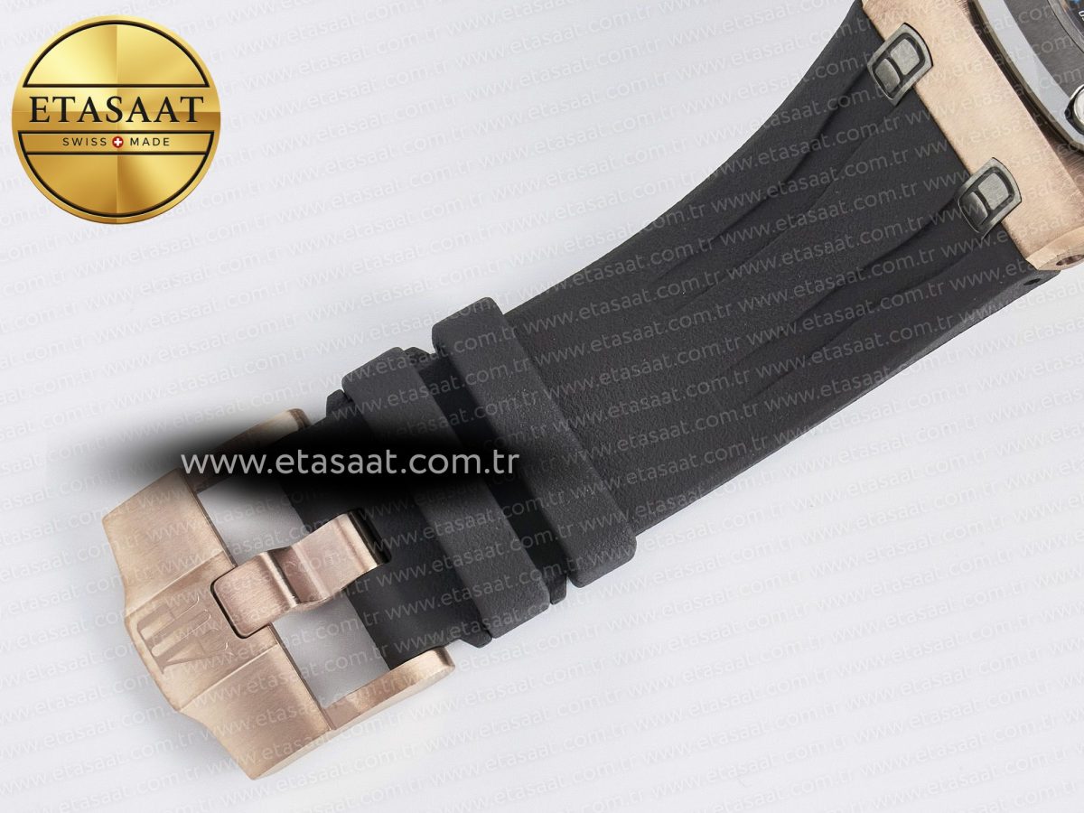 Audemars Piguet Royal Oak Offshore Schumacher Best Edition Gray/Black Dial on Gray Rubber Strap A3126 - Görsel 26