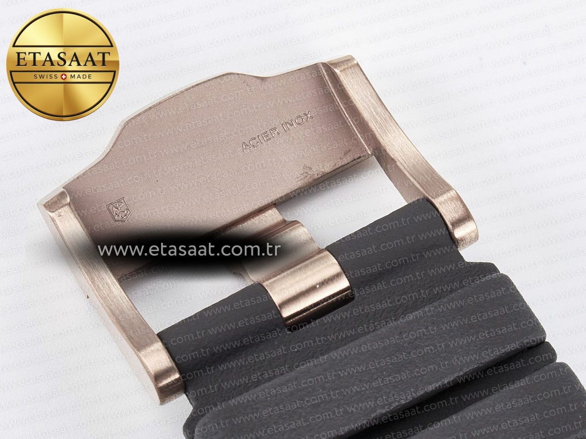 Audemars Piguet Royal Oak Offshore Schumacher Best Edition Gray/Black Dial on Gray Rubber Strap A3126 - Görsel 28