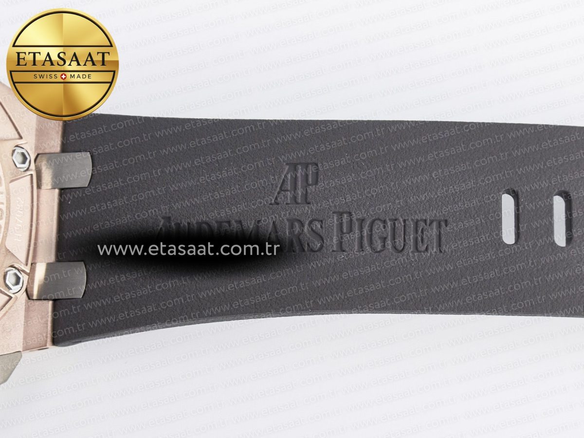 Audemars Piguet Royal Oak Offshore Schumacher Best Edition Gray/Black Dial on Gray Rubber Strap A3126 - Görsel 29