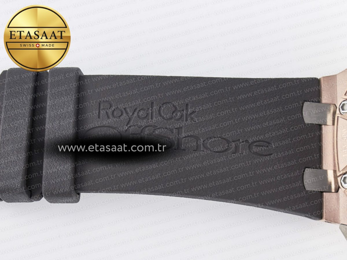 Audemars Piguet Royal Oak Offshore Schumacher Best Edition Gray/Black Dial on Gray Rubber Strap A3126 - Görsel 30