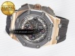 Audemars Piguet Royal Oak Offshore Schumacher Best Edition Gray/Black Dial on Gray Rubber Strap A3126 - Görsel 9