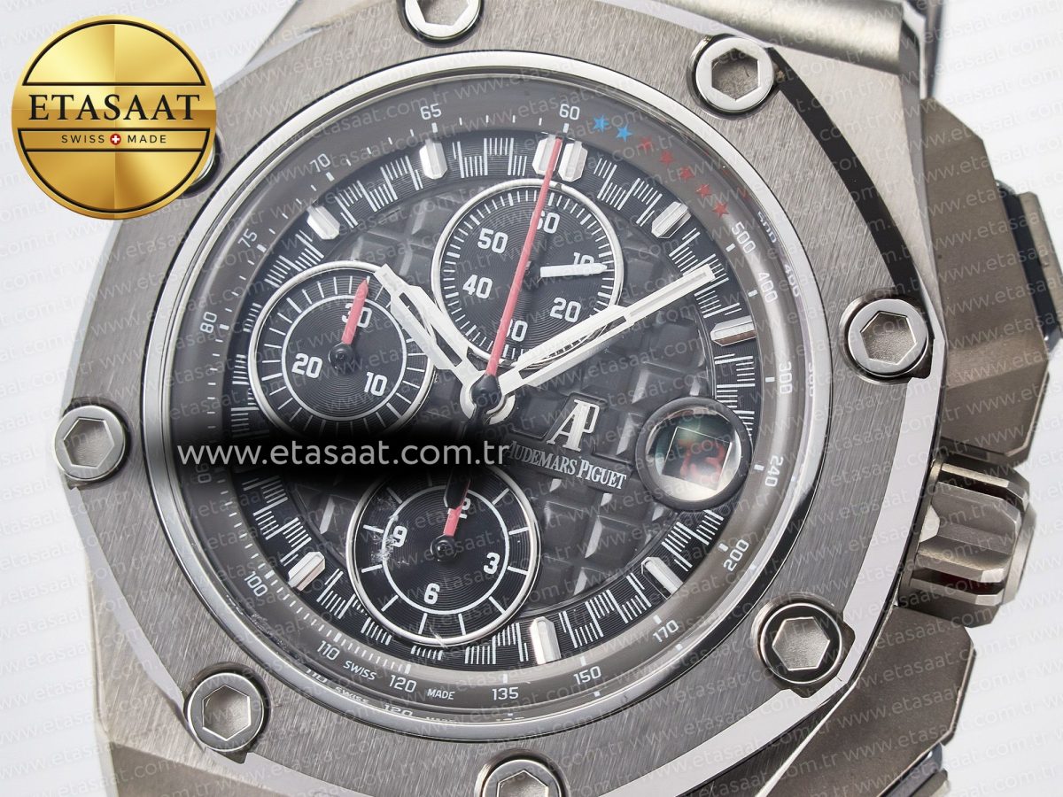 Audemars Piguet Royal Oak Offshore Best Edition Gray/Black Dial on Gray Rubber Strap A3126 - Görsel 10