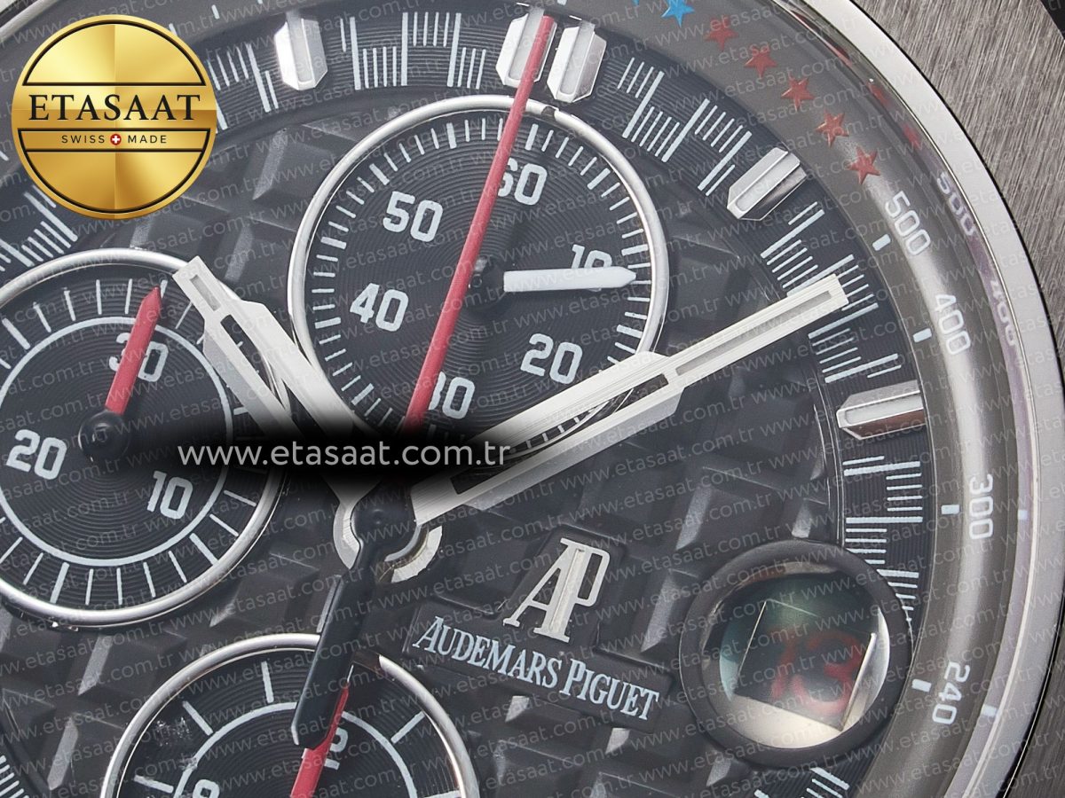Audemars Piguet Royal Oak Offshore Best Edition Gray/Black Dial on Gray Rubber Strap A3126 - Görsel 12