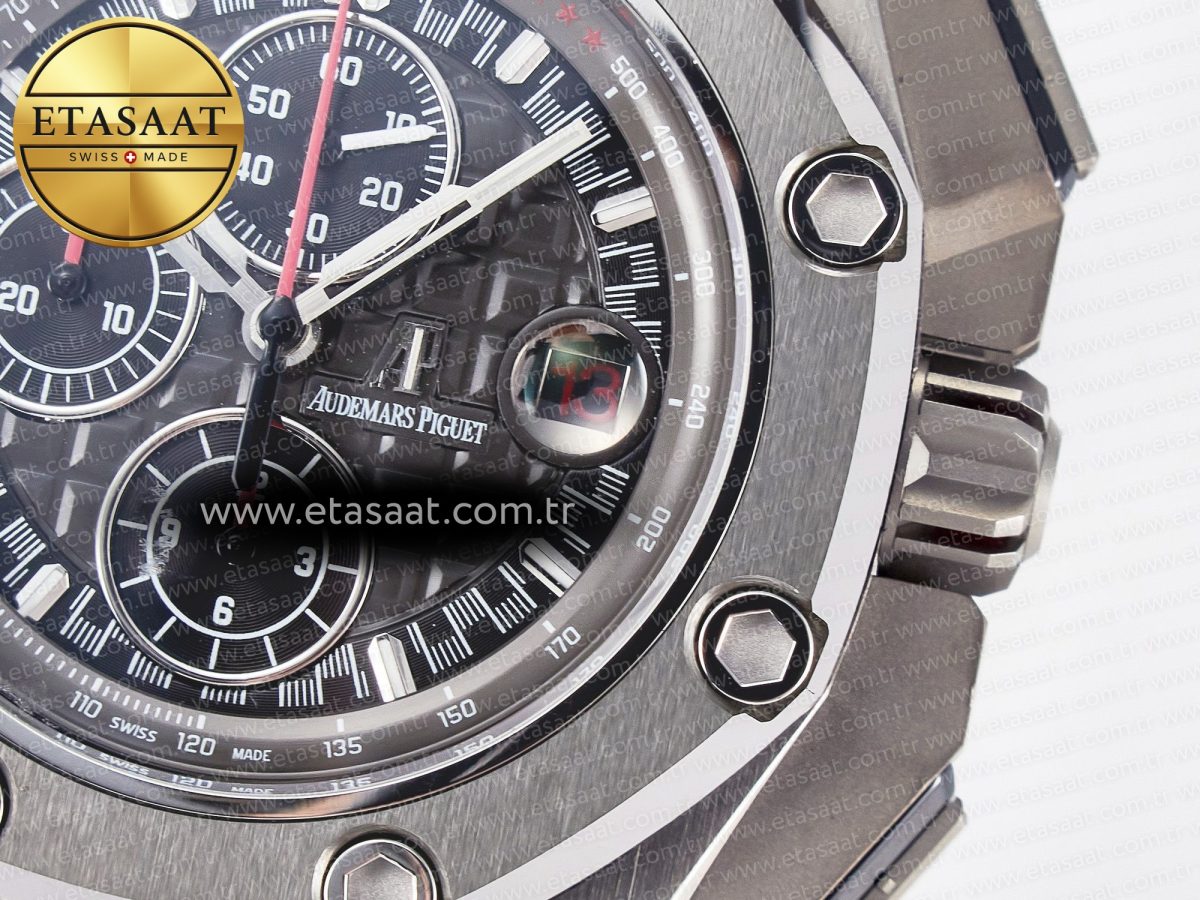 Audemars Piguet Royal Oak Offshore Best Edition Gray/Black Dial on Gray Rubber Strap A3126 - Görsel 13