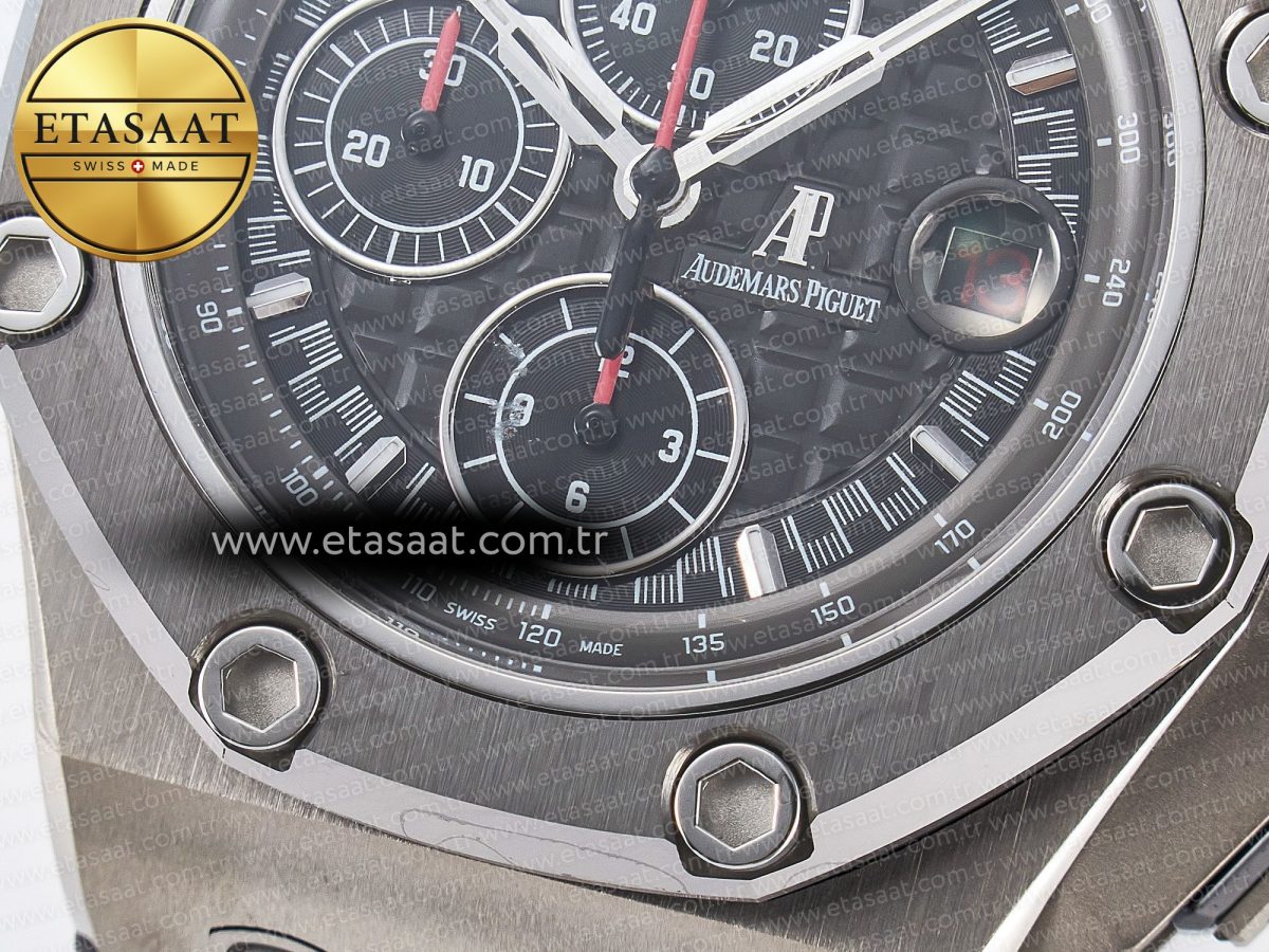 Audemars Piguet Royal Oak Offshore Best Edition Gray/Black Dial on Gray Rubber Strap A3126 - Görsel 14