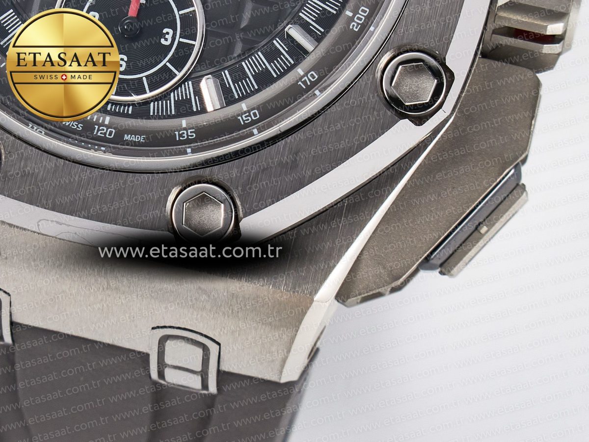 Audemars Piguet Royal Oak Offshore Best Edition Gray/Black Dial on Gray Rubber Strap A3126 - Görsel 15