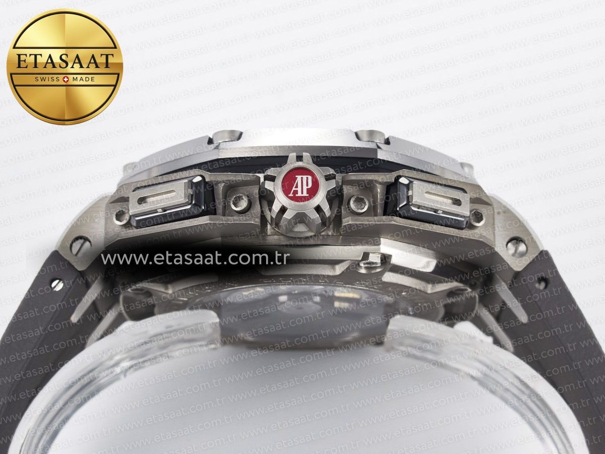 Audemars Piguet Royal Oak Offshore Best Edition Gray/Black Dial on Gray Rubber Strap A3126 - Görsel 17