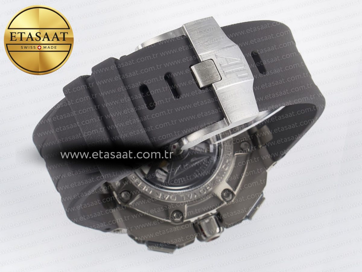 Audemars Piguet Royal Oak Offshore Best Edition Gray/Black Dial on Gray Rubber Strap A3126 - Görsel 18