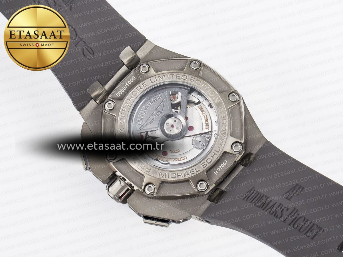 Audemars Piguet Royal Oak Offshore Best Edition Gray/Black Dial on Gray Rubber Strap A3126 - Görsel 19
