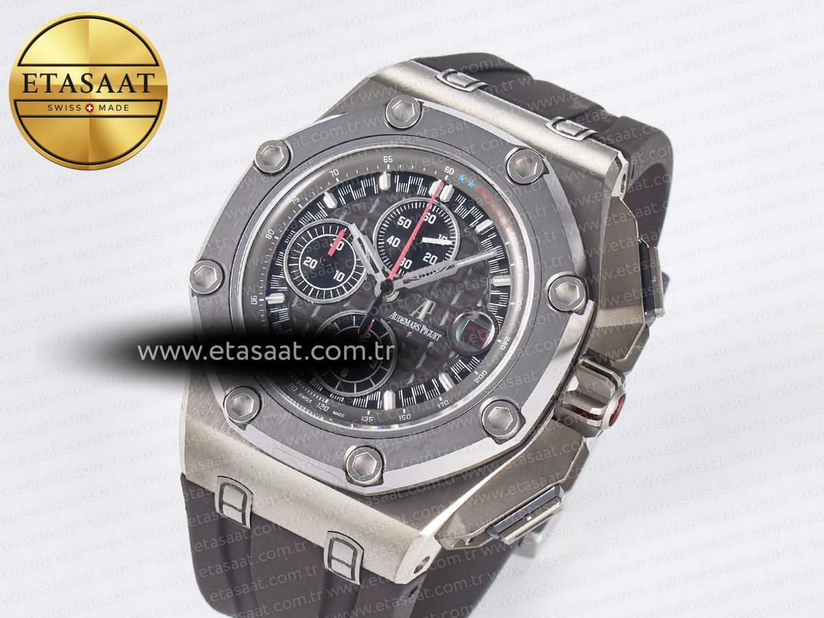 Audemars Piguet Royal Oak Offshore Best Edition Gray/Black Dial on Gray Rubber Strap A3126 - Görsel 2