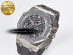 Audemars Piguet Royal Oak Offshore Best Edition Gray/Black Dial on Gray Rubber Strap A3126 - Görsel 2