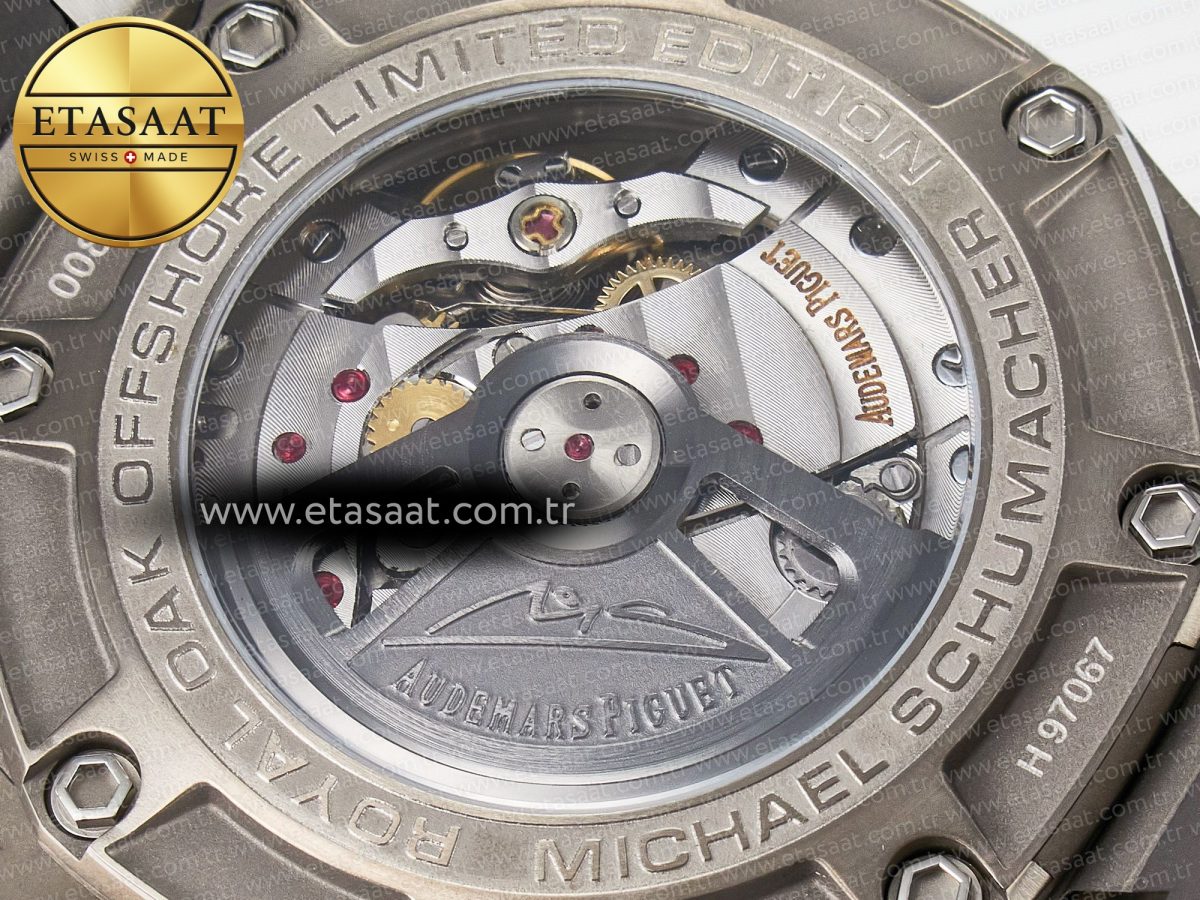 Audemars Piguet Royal Oak Offshore Best Edition Gray/Black Dial on Gray Rubber Strap A3126 - Görsel 20