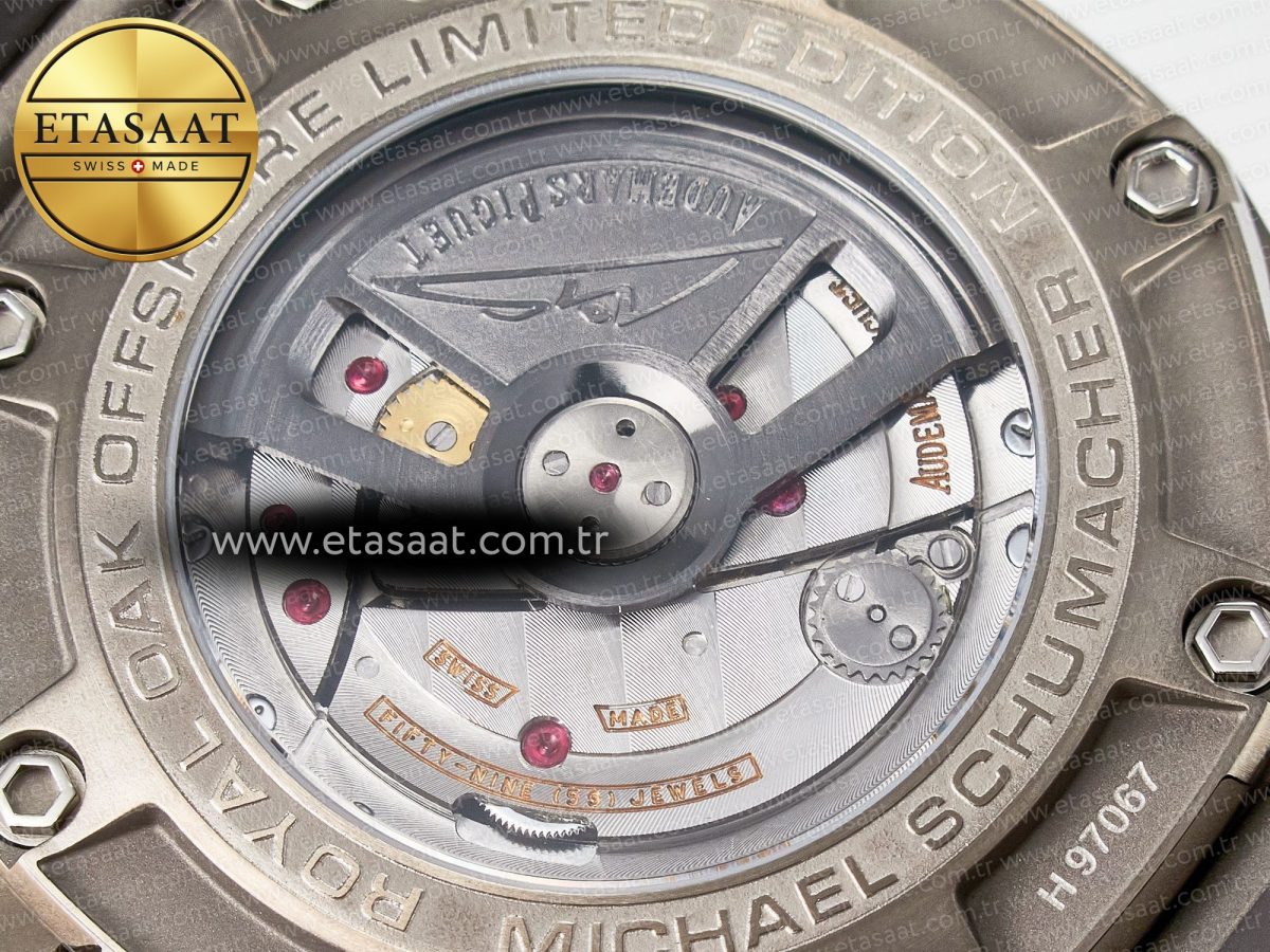 Audemars Piguet Royal Oak Offshore Best Edition Gray/Black Dial on Gray Rubber Strap A3126 - Görsel 21