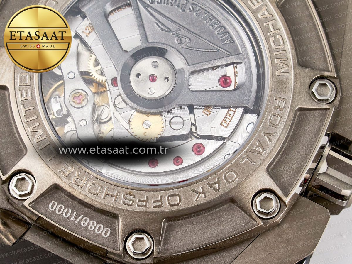 Audemars Piguet Royal Oak Offshore Best Edition Gray/Black Dial on Gray Rubber Strap A3126 - Görsel 22