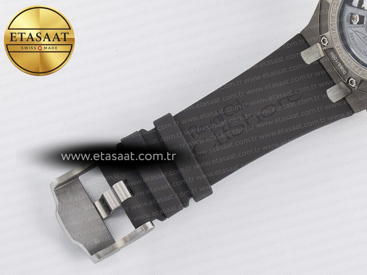 Audemars Piguet Royal Oak Offshore Best Edition Gray/Black Dial on Gray Rubber Strap A3126 - Görsel 27