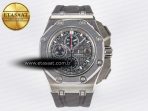 Audemars Piguet Royal Oak Offshore Best Edition Gray/Black Dial on Gray Rubber Strap A3126 - Görsel 3